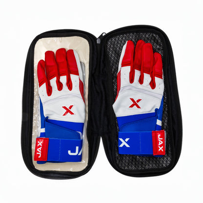 USA Pop Baseball & Softball Batting Gloves | Strap Cuff (w/ Carrying Zip Bag)