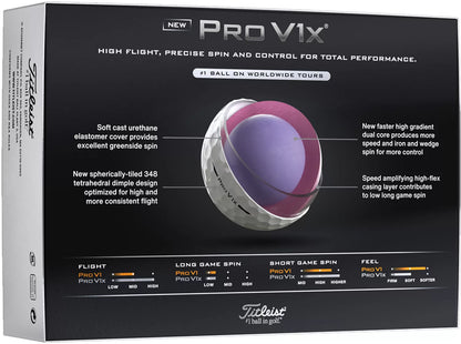 Titleist 2025 Pro V1x Golf Balls