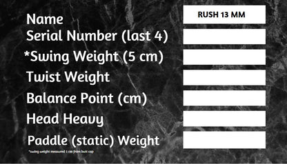 RUSH 13 Pickleball Paddle – Speed, Control & Precision