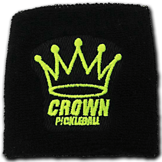 CROWN PICKLEBALL - Wrist Band (Black/Yellow)