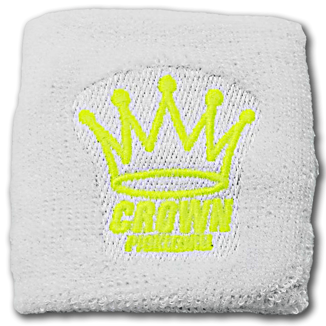 CROWN PICKLEBALL - Wrist Band (White/Yellow)