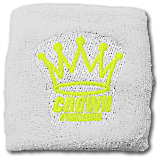 CROWN PICKLEBALL - Wrist Band (White/Yellow)