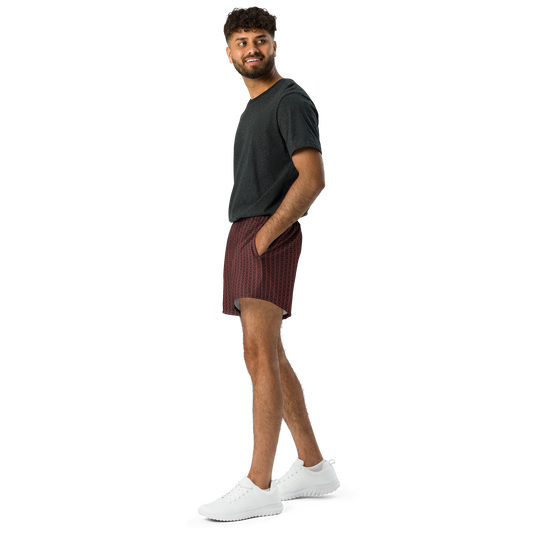 CROWN PICKLEBALL - Logo Pattern Short (Burgundy)