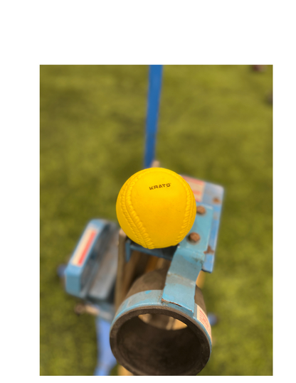 Pitching Machine Softballs -firm foam - 12"