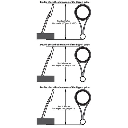 Reaction Tackle Fishing Rod Cover / Rod Sleeve / Rod Sock (2-Pack)