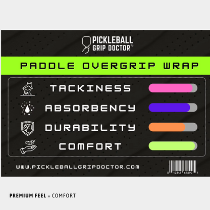 WrapGrip  Premium Pickleball Paddle Overgrip  4 Pack